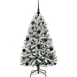 vidaXL Umestno božično drevo Zelena in Bela 120 cm PVC in kovina | Shoptok.si