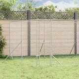 Vanjski kavez za pse srebrni 8 x 4 x 2 m od pocinčanog čelika | shoptok.hr