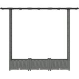  Povišeni krevet s mrežom i krovom Svjetlosiva 164 x 40 x 121 cm | shoptok.hr