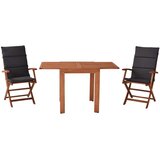 Gardenson VRTNA GARNITURA COMODORO siva, barve lesa evkaliptusa | Shoptok.si
