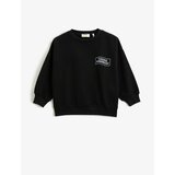 Koton Basic Sweatshirt Printed Detailed Long Sleeve Crew Neck Cene