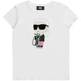 Karl Lagerfeld Majica zelena / roza / črna / bela