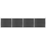  Set panela za ogradu WPC 699 x 146 cm sivi | shoptok.hr