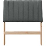  Tapecirani uzglavlje Tamno siva 80 cm Čvrsto borovo drvo | shoptok.hr