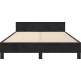  Posteljni okvir z vzglavjem črn 120x200 cm žamet, (20795003) | Shoptok.si