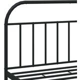 vidaXL Metalni okvir za krevet s uzglavljem crni 180x200 cm | shoptok.hr