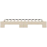  Dnevni krevet na razvlačenje krem 90 x 200 cm od tkanine | shoptok.hr