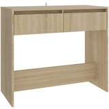 Maison Chic konzolna miza - miza ob steni sonoma hrast 89x41x76,5 cm jeklo, (21785751) Cene