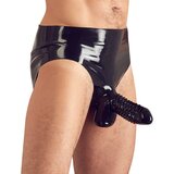 Latex Slip with Penis Sheath 2910420 Black M Cene