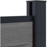  Set ograde 1391 x 186 cm WPC i aluminij Siva | shoptok.hr