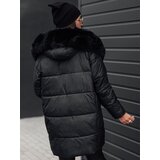 DStreet Women's winter jacket FROSTYFIT quilted with hood black | shoptok.hr