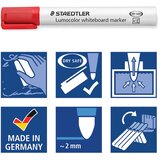 Marker ZA BIJELU PLOČU 2MM PK4 RECIKLIRANI LUMOCOLOR STAEDTLER 351 WP4 | Shoptok.si