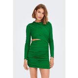 Only Cocktail obleka Fox 15278003 Zelena Slim Fit | Shoptok.si