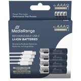 Mediarange Baterije punjive AAA, USB-C Li-Ion 1.5V I 500mAh, 4-Pack, MRBAT160 | shoptok.hr