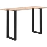  Noge za barski stol U-oblika 2 kom Crne 50 x (100-101) cm Čelik | shoptok.hr