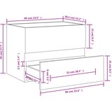 Ormarić za umivaonik bijeli 60 x 38,5 x 45 cm konstruirano drvo | shoptok.hr