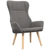  Stol za sproščanje s stolčkom za noge svetlo sivo blago, (20821739) | Shoptok.si