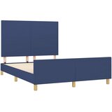  Okvir za krevet bez madraca plavi 140 x 190 cm od tkanine | shoptok.hr
