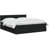  s madracem i skladištem Crna 140 x 190 cm Baršun | shoptok.hr