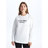LC Waikiki Crew Neck Printed Long Sleeve Oversize Women's Sweatshirt | shoptok.hr