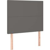  Box spring postelja z vzmetnico siv 90x190 cm umetno usnje | Shoptok.si