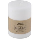 Eco candles by Ego dekor Bela sveča Friendly, čas gorenja 37 h | Shoptok.si