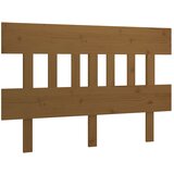 Maison Chic posteljno vzglavje - vzglavna omarica - nočna omarica medeno rjavo 123,5x3x81 cm trdna borovina, (21707410) | Shoptok.si