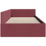 vidaXL Kutni okvir kreveta s uzglavljem boja crnog vina 90 x 200 cm | shoptok.hr