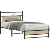  Posteljni okvir brez vzmetnice sonoma hrast 107x203 cm inž. les, (21829050) | Shoptok.si