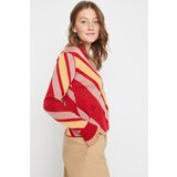 Trendyol Red Color Block Knitwear Sweater | ePonuda.com