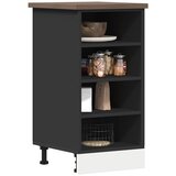 vidaXL Spodnja omarica črna 40x44,5x81,5 cm iz umetnega lesa | Shoptok.si