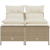  4-dijelni set vrtnih sofa s jastucima bež od poliratana | shoptok.hr