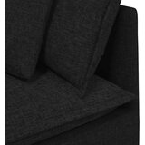  Modularna sofa s jastucima, tkanina, crna | shoptok.hr