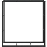 vidaXL Stalak za drva crni 110x30x116 cm čelik | shoptok.hr