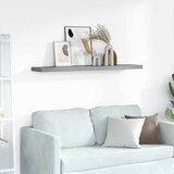  Plutajuća zidna polica siva 120 x 23,5 x 3,8 cm MDF | shoptok.hr