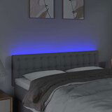  LED posteljno vzglavje svetlo sivo 144x5x78/88 cm blago, (20738886) | Shoptok.si