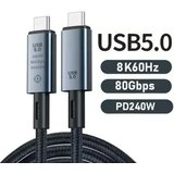 Kettz KT-UC5-15 Tip C kabl 1.5 m 80Gbps 240W | Eponuda.com