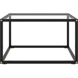 Furnova Klubska mizica črna s kaljenim steklom 60x60x35 cm, (21914807) | Shoptok.si