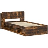  Okvir kreveta s pohranom Dimljeni hrast 80 x 200 cm | shoptok.hr