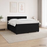  Boxspring krevet s madracem Crna 140 x 200 cm Baršun | shoptok.hr