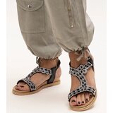 D/CEO Black sandals on a block heel Millo Cene