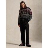 Polo Ralph Lauren Pulover ecru / rdeča / črna | Shoptok.si