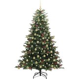 vidaXL Umestno božično drevo Zelena 210 cm PVC, kovina in plastika | Shoptok.si