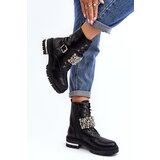 Boto Women's insulated work boots decorated black Lennen | ePonuda.com