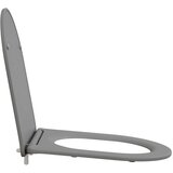 vidaXL Sivo Plastika Standardno Izdržljivo Standardno WC sjedalo | shoptok.hr