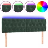 Maison Chic led posteljno vzglavje - vzglavna omarica - nočna omarica temno zeleno 144x7x78/88 cm žamet, (21707618) Cene