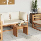  Vrtni bočni stol Smeđa 50 x 32,5 x 35 cm Čvrsto teak drvo | shoptok.hr