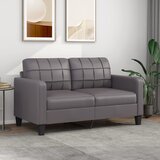 vidaXL Dvosed siv 140 cm umetno usnje Cene
