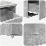  Stol Betonski sivi 131,5 x 50 x 106,5 cm Konstruirano drvo | shoptok.hr