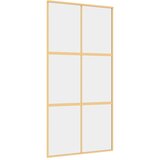  Klizna vrata zlatna 102,5x205 cm prozirno staklo ESG i aluminij | Eponuda.ba